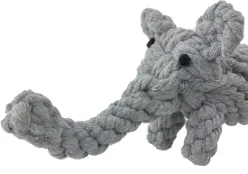ADUCK Pet Puppy Dog Cotton Rope Chew Toys for Teeth Cleaning, Elephant Design