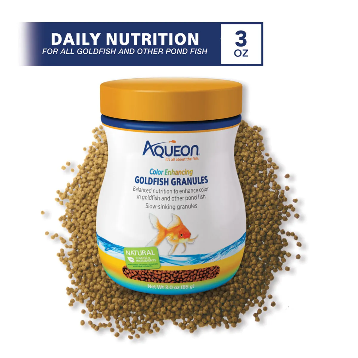 Aqueon Color Enhancing Goldfish Granules 3 oz
