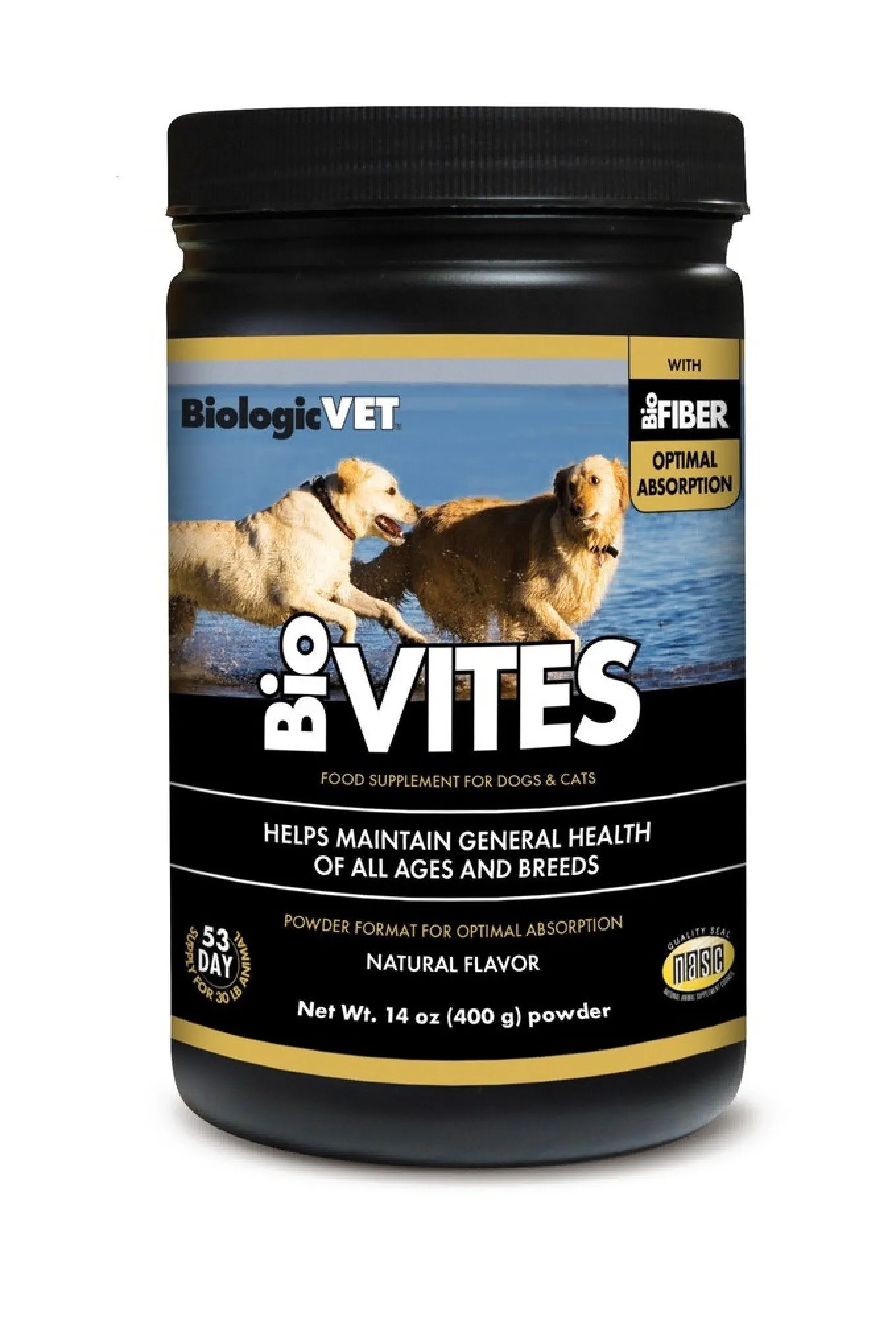 BiologicVet BioVites Complete Multi-Nutrient Supply for Dogs & Cats 14 oz Powder
