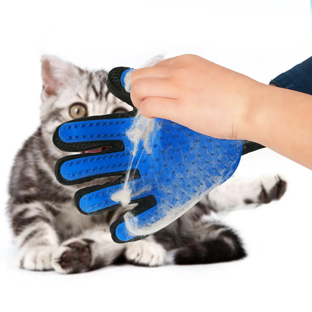 Cat Grooming Glove for Cats Wool Hair Deshedding Brush Comb Cleaning Massage Glove