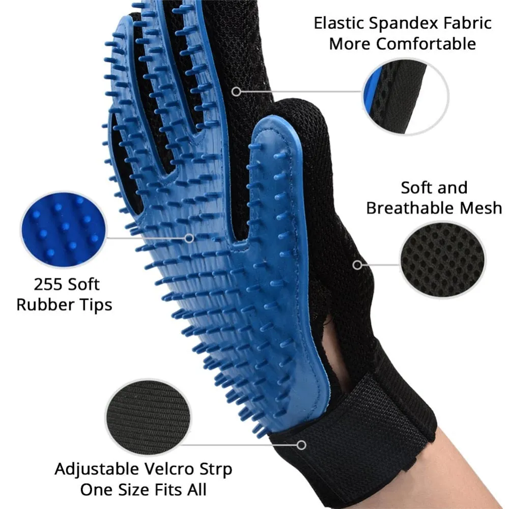 Cat Grooming Glove for Cats Wool Hair Deshedding Brush Comb Cleaning Massage Glove