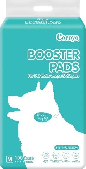 COCOYO Booster Pads, Medium Size with Side Lead Proof, 100 Count