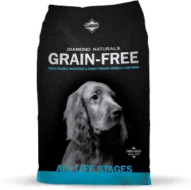 Diamond Naturals Grain Free Real Meat Recipe Premium Dry Dog Food With Real Fish 28Lb