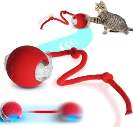 Dog Balls, Interactive Ball for Dogs, Durable, Non-Toxic Chew Toy for Engaging Play & Training, Made of Premium ABS & Silicone, Perfect for Indoor/Outdoor Use, 2.56-Inch Diameter, Red