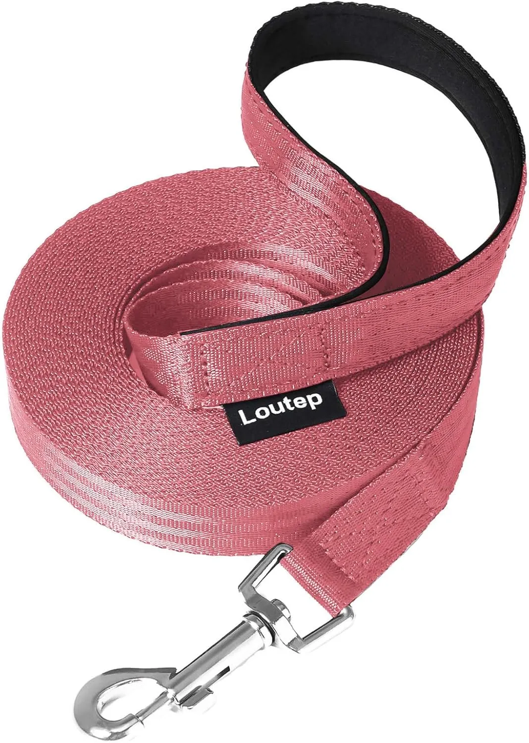 Dog Training Leash 15ft 20ft 30ft 50ft 100 feet - Extra Long Leash for Dogs with Padded Handle for Small Medium & Large Puppy Breed, Outdoor obedience, Agility Nylon Recall line Lead