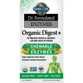 Dr. Formulated Organic Digest 90 chews by Garden Of Life