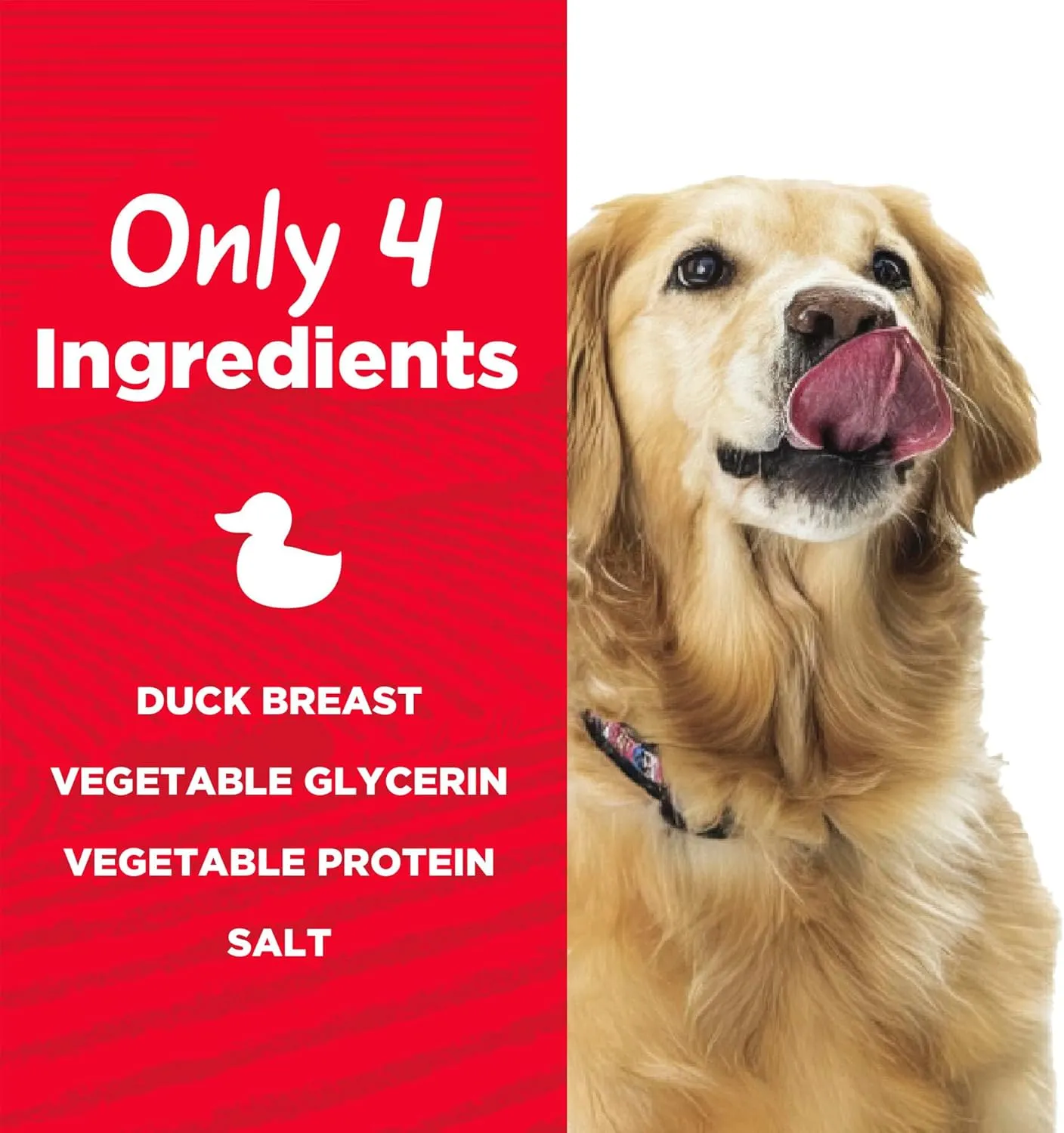 Duck Jerky Tender Dog Treats, Made with Real Duck, High Protein, Low Fat, No Artificial Colors, 16 oz