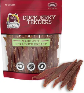 Duck Jerky Tender Dog Treats, Made with Real Duck, High Protein, Low Fat, No Artificial Colors, 16 oz