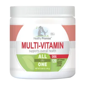 Four Paws Healthy Promise Dog Multivitamin Soft Chews Savory Chicken 5.08 Ounce (120 Count)