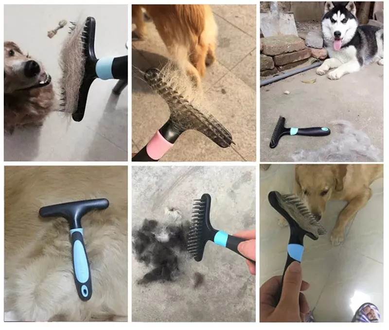 Grooming Rake Deshedding Comb High Quality Black