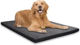 Indestructible Dog Beds, Chew Proof Dog Crate Pad for Aggressive Chewer, Washable Cover Quilted Dog Mat for Crate,Non-Slip Bottom Kennel Pad, Durable Dog Beds for Puppy (Gray, 40"x27")