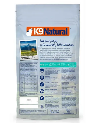 K9 Natural Freeze Dried Puppy Feast 1.6kg