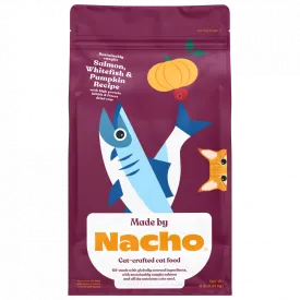 Made by Nacho Salmon & Whitefish & Pumpkin Kibble with Freeze Dried Raw Inclusions