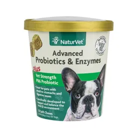 NaturVet Advanced Probiotics & Enzymes Soft Chew Dog Supply