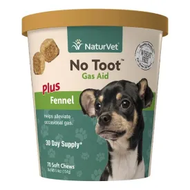 Naturvet No Toot Gas Aid Soft Chew Dog Supplement (70 Count)