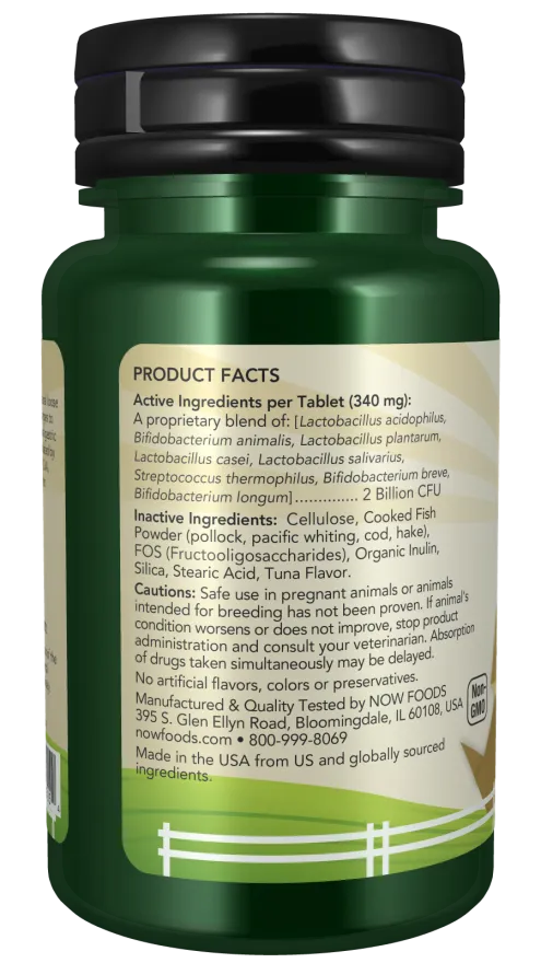 NOW Pets GI Support Dog & Cat Supplement, 90 ct
