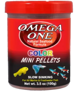 Omega One Color Mini Pellets 3.5 oz.