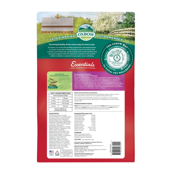 OXBOW FOOD ESSENTIALS SENIOR RABBIT
