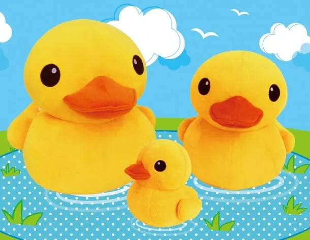 Peace Yellow Duck 16" Plush