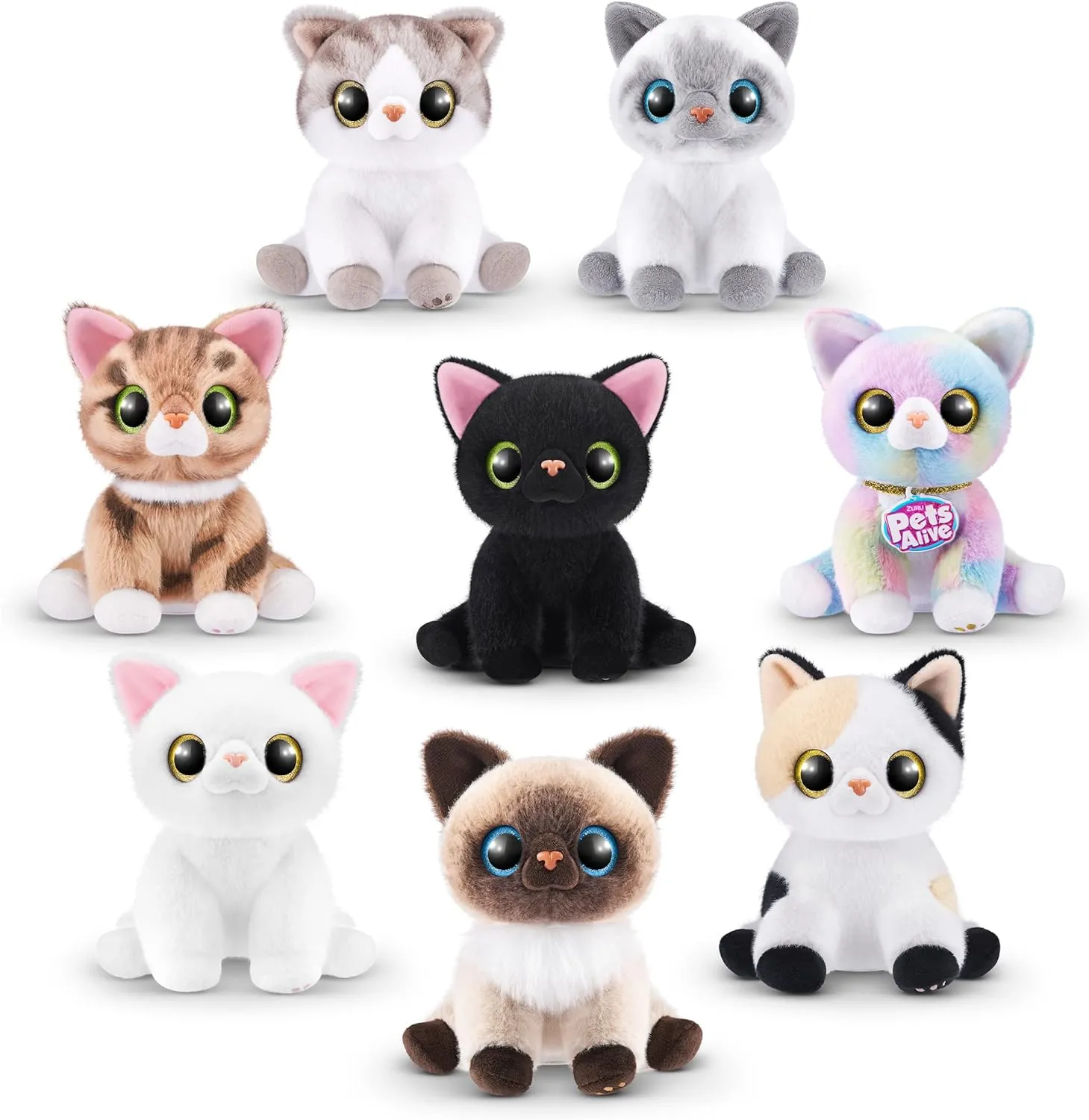 Pets Alive Smitten Kittens Surprise (Calico Cat Minx) by ZURU Nurture Play Soft Toy Unboxing Adopt Interactive 10 Sounds