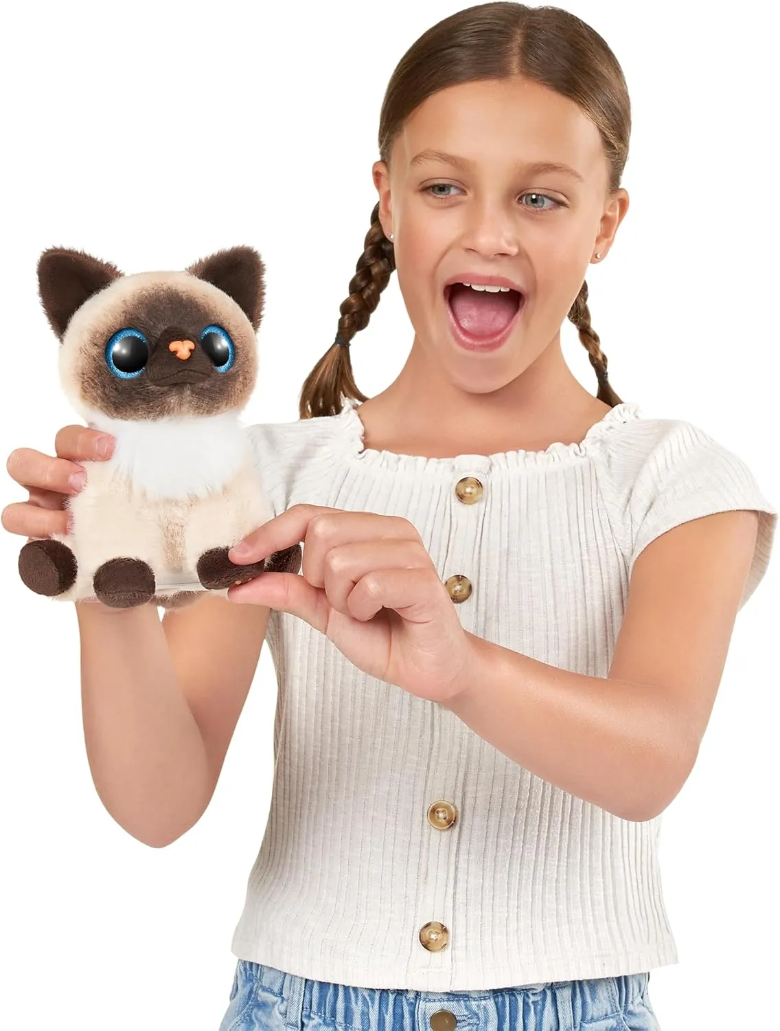 Pets Alive Smitten Kittens Surprise (Calico Cat Minx) by ZURU Nurture Play Soft Toy Unboxing Adopt Interactive 10 Sounds