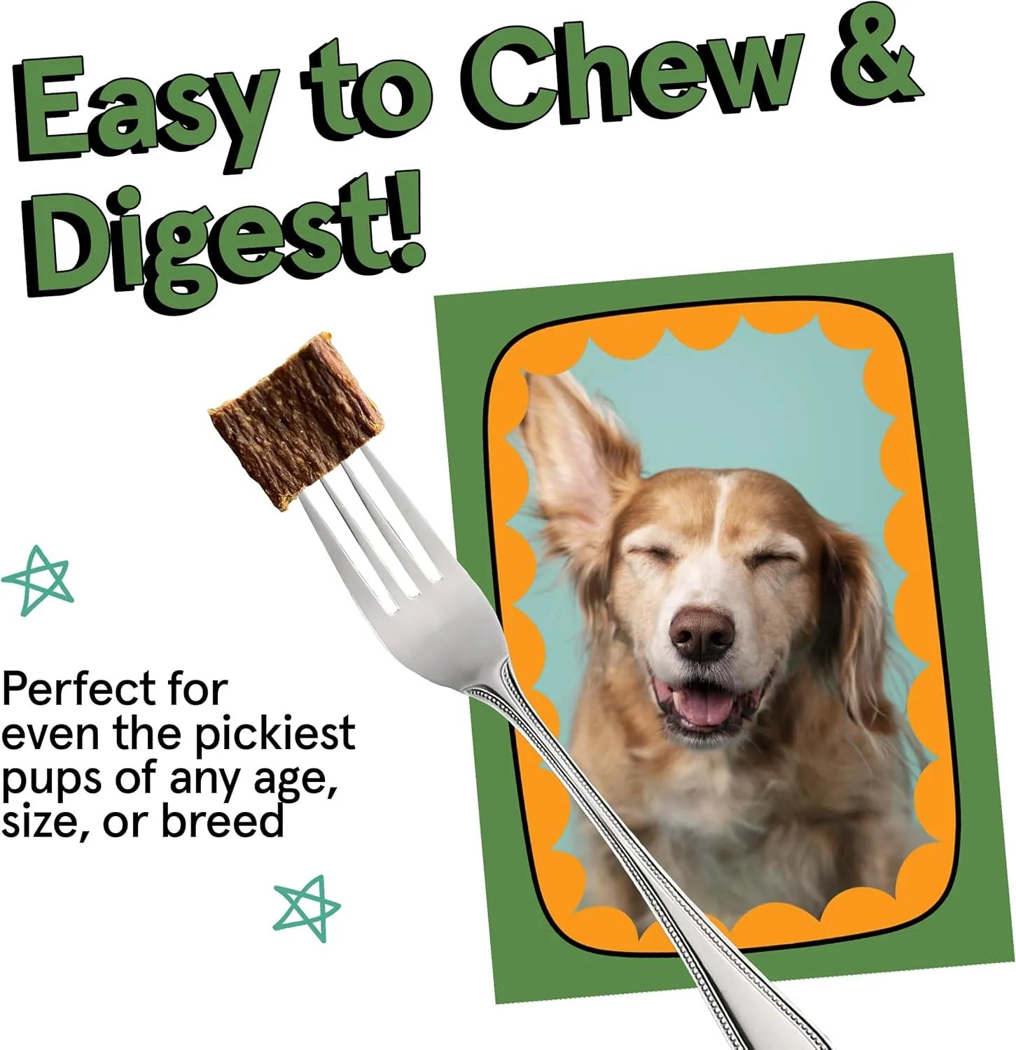 Real Meat Air Dried Dog Food w/Real Beef - 2lb Bag of USA-Crafted Grain-Free Real Meat Dog Food Sourced from Hormone-Free, Free-Range, Grass-Fed Beef - Digestible, All Natural, High Protein Beef