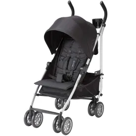 Safety 1st Step Lite Compact Stroller, Lightweight aluminum frame and a breeze to carry, at only 15 lbs, Back to Black