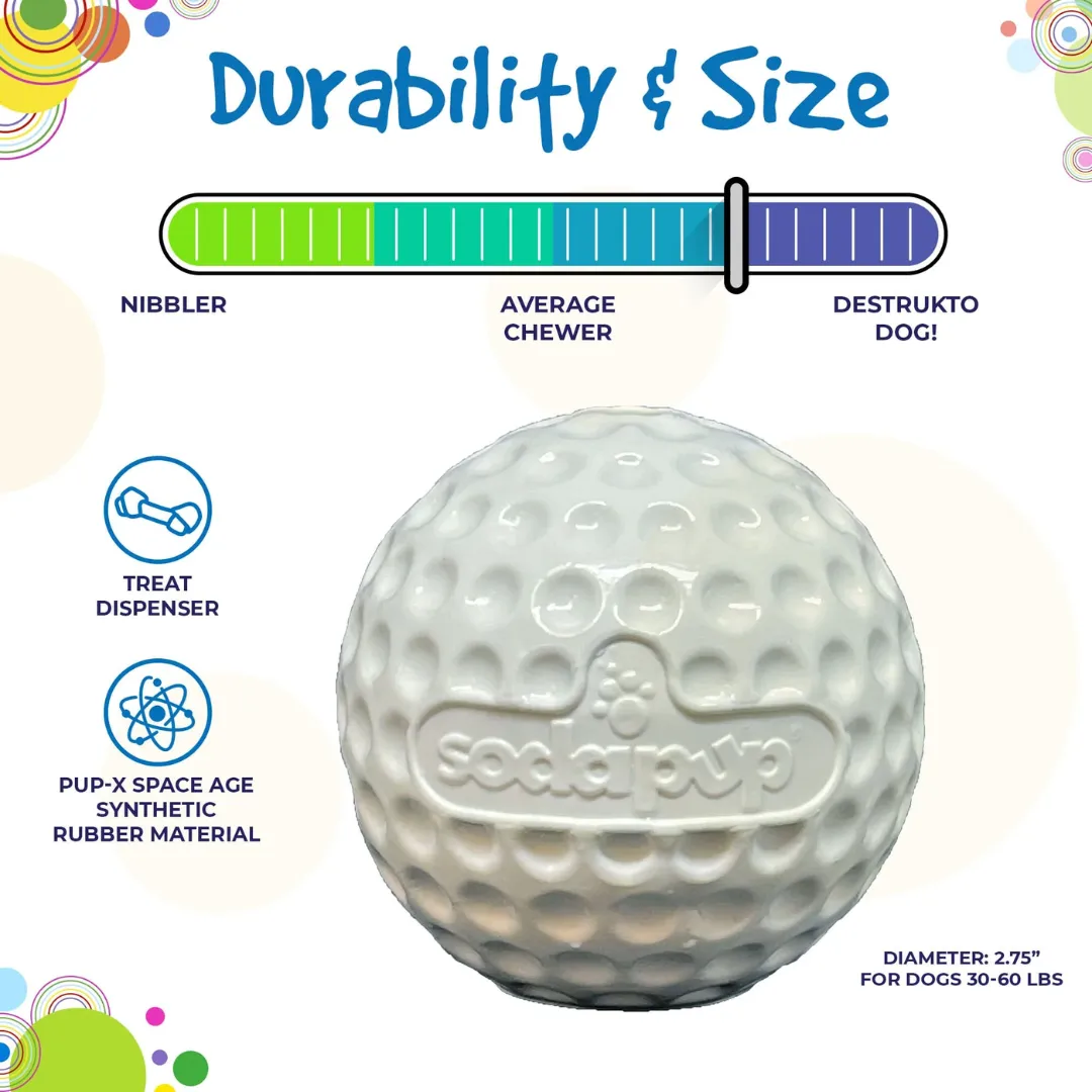 SodaPup Golf Ball Chew & Treat Dispenser