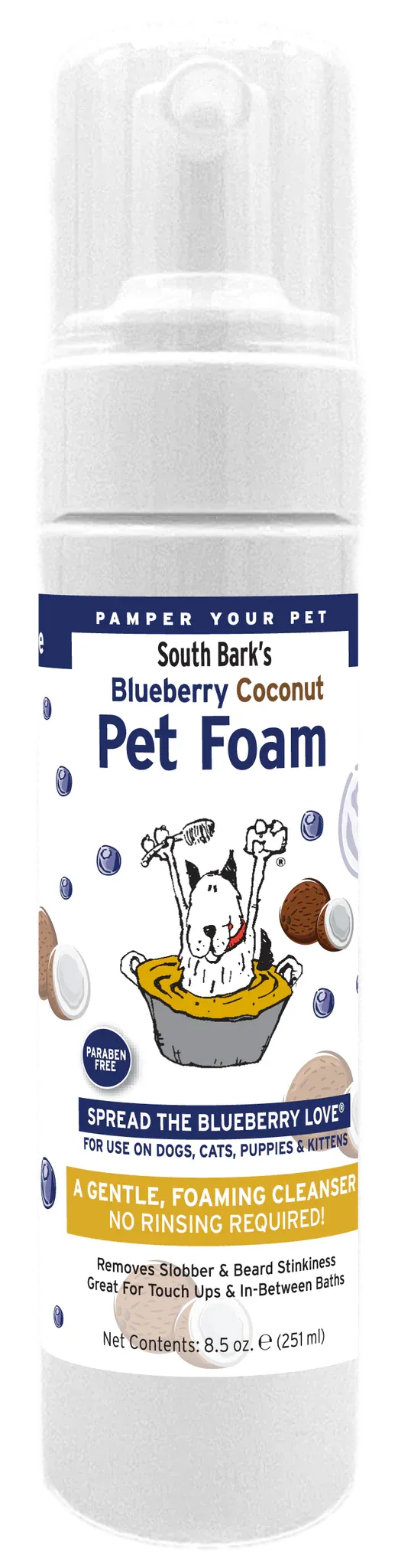 South Bark's Blueberry Coconut Pet Foam