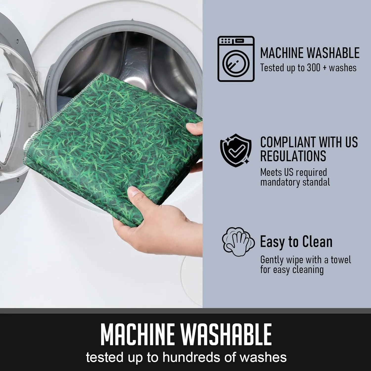 Washable Pee Pads for Dogs, Reusable Pee Mats for Dogs, Puppy Pads Super Water Absorption Puppy Pee Rugs Easier to Dry, Wee Wee Pads for Dogs Non-Slip, Pet Training Pad Whelping Playpen Dog Crate