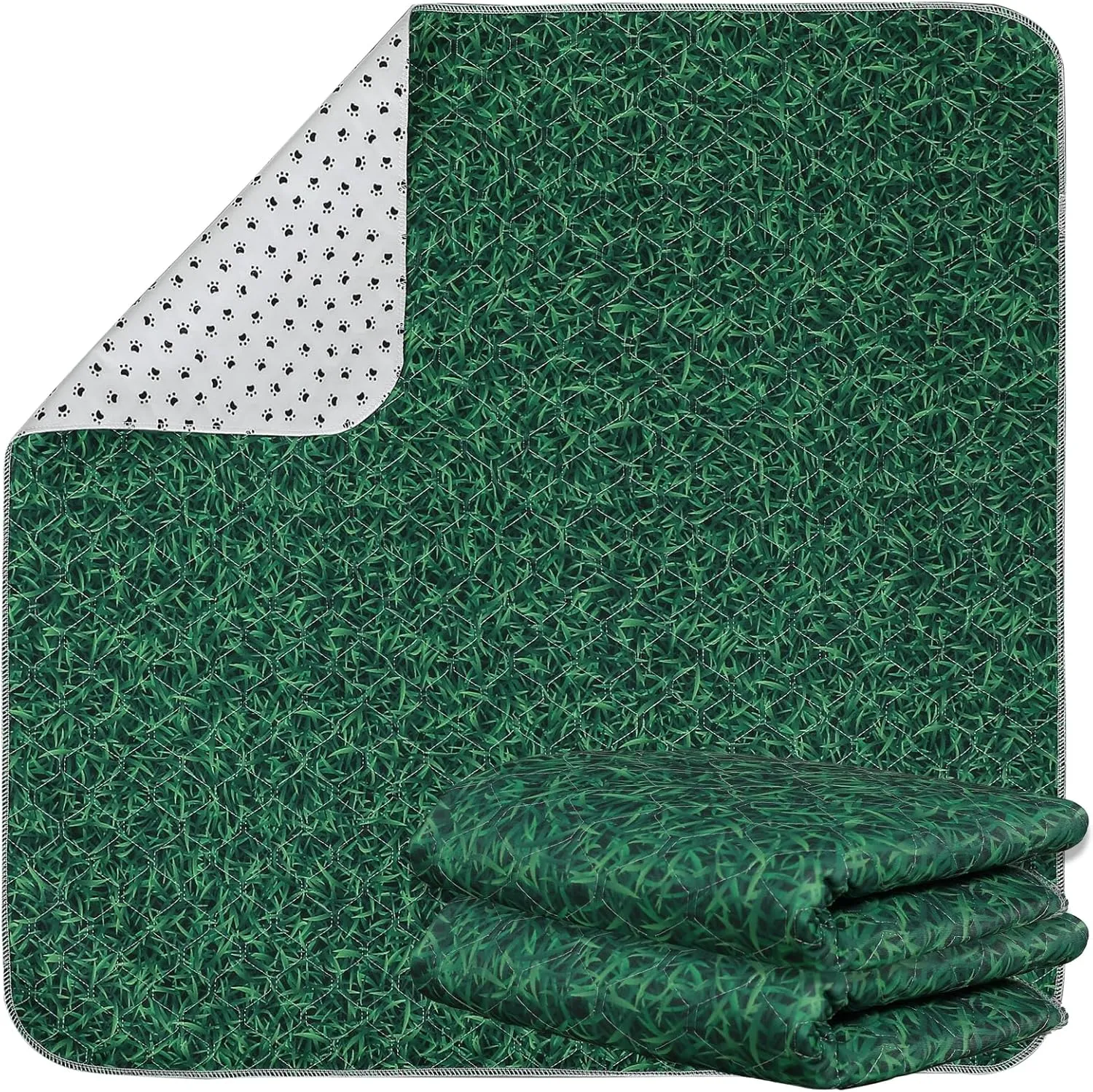 Washable Pee Pads for Dogs, Reusable Pee Mats for Dogs, Puppy Pads Super Water Absorption Puppy Pee Rugs Easier to Dry, Wee Wee Pads for Dogs Non-Slip, Pet Training Pad Whelping Playpen Dog Crate