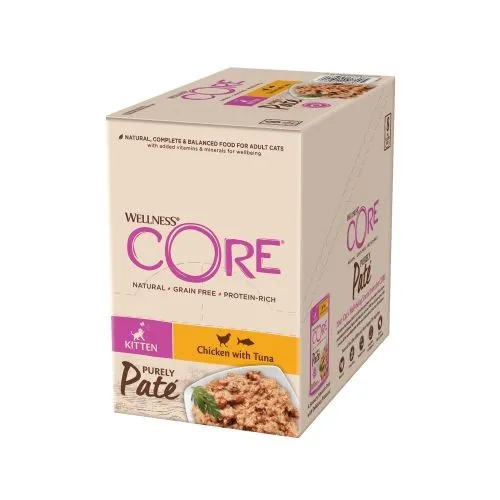 Wellness Core Purely Pate Chicken Wet Kitten Food - 8 x 85g