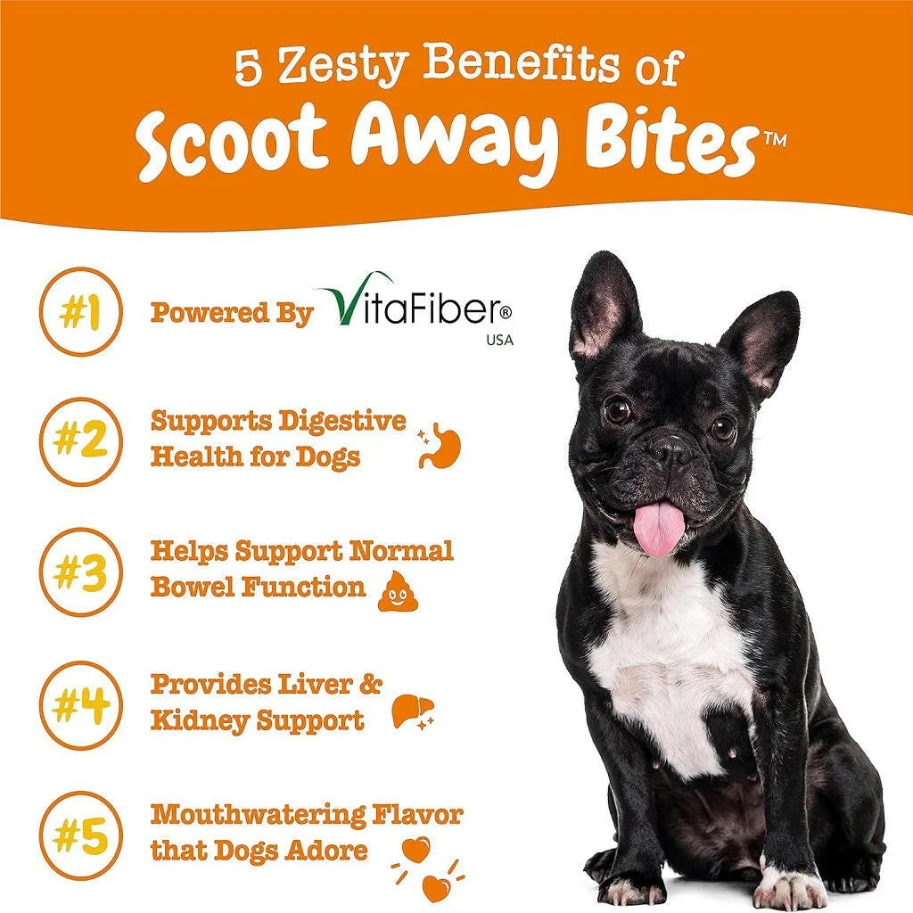 Zesty Paws Scoot Away Bites Chicken Flavored Digestive Chews for Dogs (90 ct)